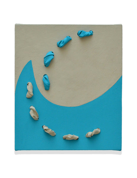 Flowing (Turquoise and Slate Grey)