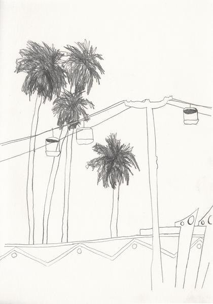 beach boardwalk 2 - Works on Paper